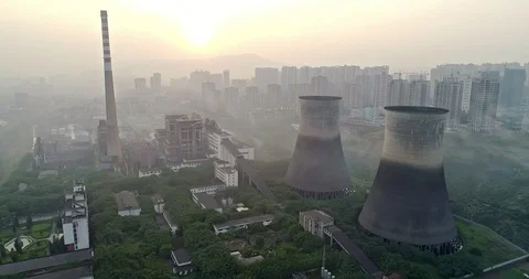 Old Chinese Generating Station. 4K Stock Footage 111918644