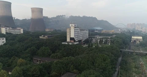 Old Chinese Generating Station. 4K Stock Footage 111925568