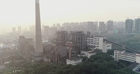 Old Chinese Generating Station. 4K Stock Footage 111925759