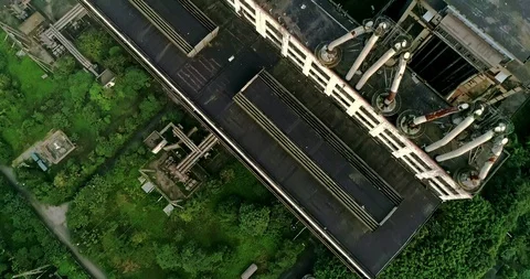 Old Chinese Generating Station. 4K Stock Footage 111926599