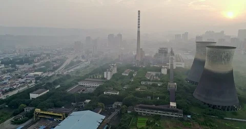 Old Chinese Generating Station. 4K Stock Footage 111927563