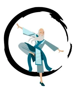 Old chinese philosopher 스톡 일러스트