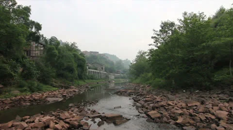 Old Chinese town Stock Footage 27103801