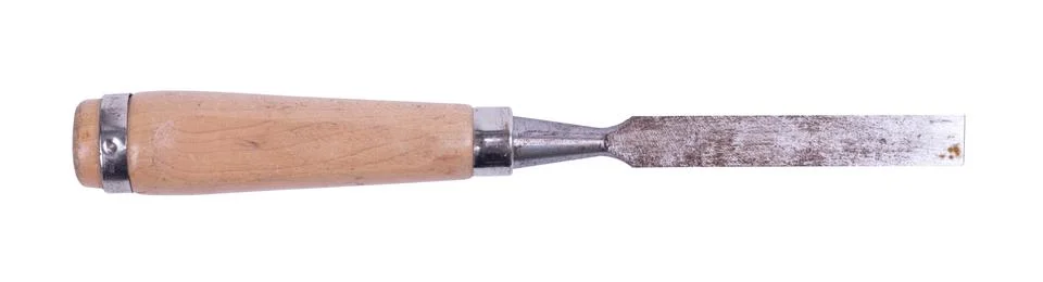 Old chisel isolated Stock Photos