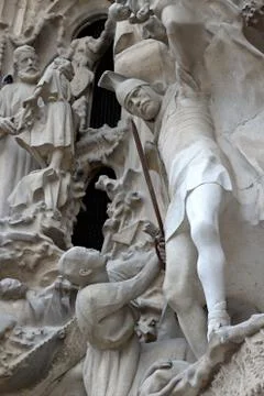 Old Church in Barcelona Stock Photos