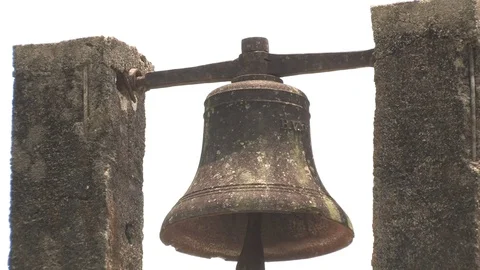 Old church bell Stock Footage 80459237