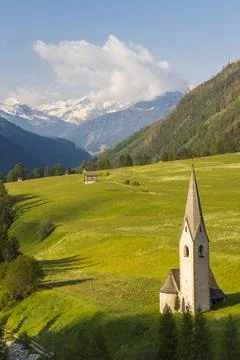 Old church in Kails am Grosglockner Stock Photos