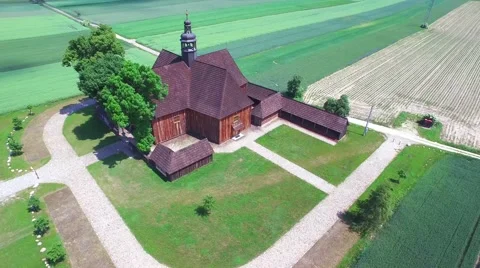 Old church in the middle of nowhere Stock Footage 67835813