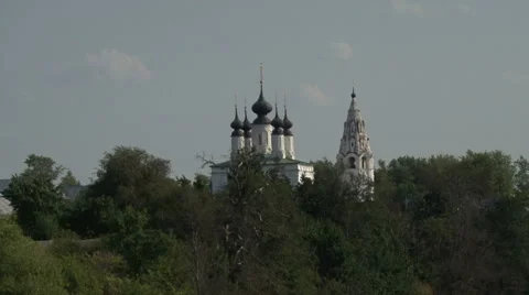 Old church. river Video stock 41389754