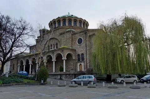 The old church St. Nedelya in Sofia Stock Photos