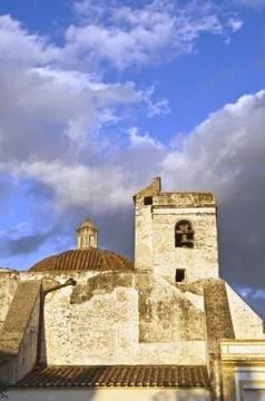 Old church tower Stock Photos