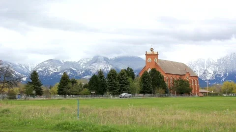 Old church1 Stock Footage 755000