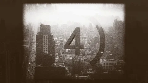 Old Cinema Countdown Stock Footage 75683010