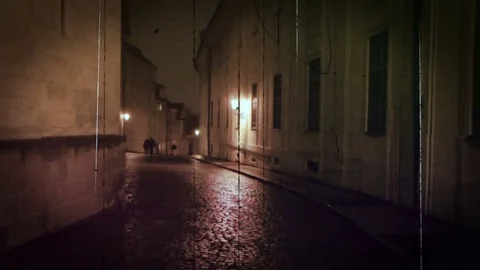 The old cinema in Prague. Vídeo Stock 83958341