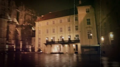 The old cinema in Prague. Stock Footage 83958854