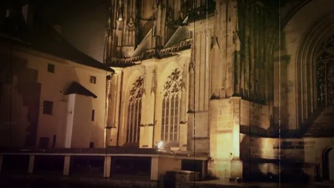The old cinema in Prague. Stock Footage 83958954