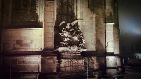 The old cinema in Prague. Stock Footage 83960997