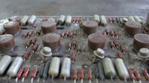 Old circuit board Stock Footage 94384921