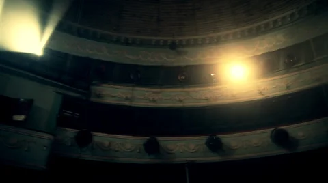 The old circus gallery Stock Footage 34380857