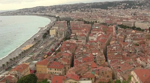 Old city from above Stock Footage 8678026