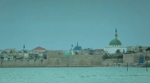 Old City of Akko Stock Footage 49692999