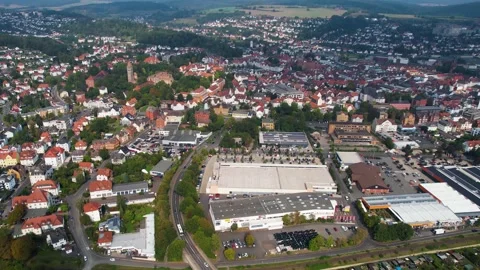 The old city of Bad Hersfeld in Germany  Stock Footage 291318716