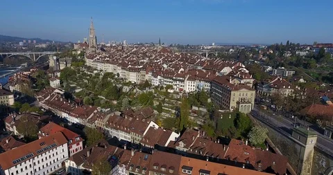 Old city of Bern 스톡 동영상 89905577