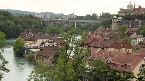 Old City of Bern (Mattequartier) Video stock 95658602