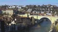 Old city of Bern panorama, tourist attraction in Switzerland, UNESCO heritage HD Footage