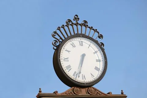 Old City Clock Foto stock