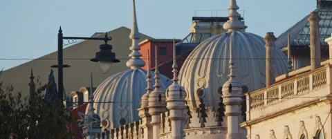 The old city district of Lisbon Stock Footage 151354656
