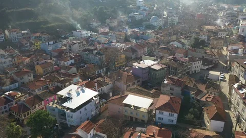 Old city drone turkey Stock Footage 127115085
