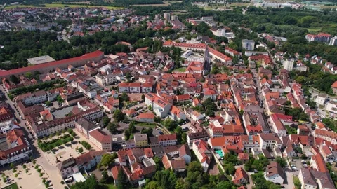 The old city of Germersheim  Stock Footage 283187834