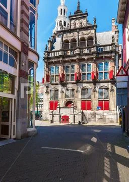 Old City Hall on the Groenmarkt, The Hague, Netherlands Stock Photos