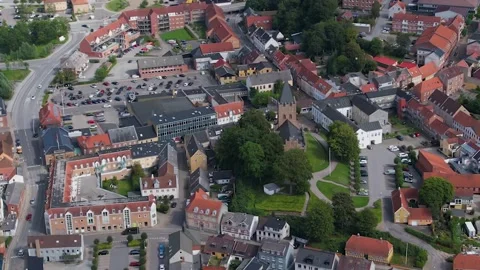 The old city of Hobro in Denmark 動画素材 305179857