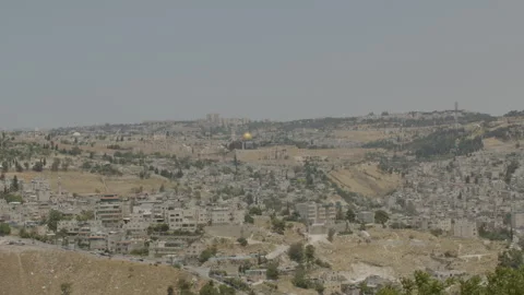 Old City of Jerusalem in 6K Stock Footage 241687534