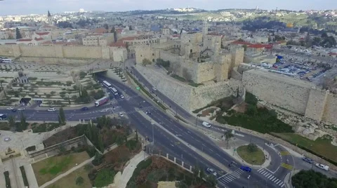 Old city of jerusalem Video stock 61672720