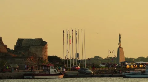 Old city. Nesebar, Bulgaria Stock Footage 67709489