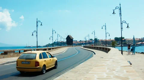 Old city of Nesebar Stock Footage 39002629