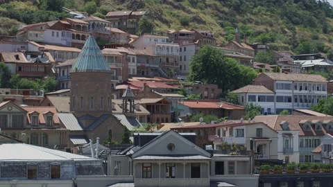 Old city Tbilisi Stock Footage 138137435