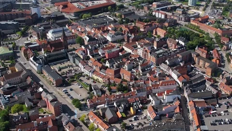  the old city of Vejle Stock Footage 305188796