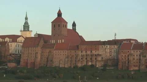 Old city view from the river Stock Footage 21735833
