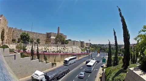 The old city walls2 Stock Footage 51372849