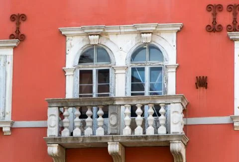 Old city windows Stock Photos
