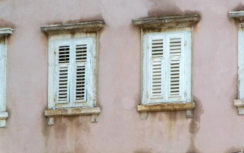 Old city windows Stock Photos