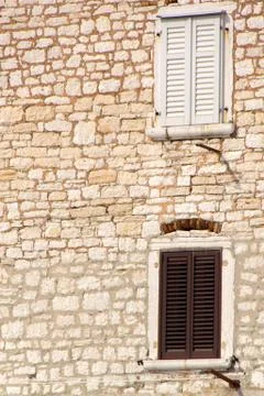 Old city windows Stock Photos