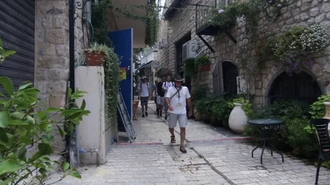 Old city zefat 動画素材 72301200