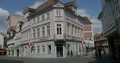 Old classic architecture building with pharmacy in Brunswick city 4k or 4k+ Resolution
