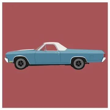 Old Classic Car Illustrazione stock