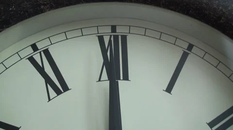 Old Classic Clock Face Close Up Full HD Stock Footage Video stock 35860207